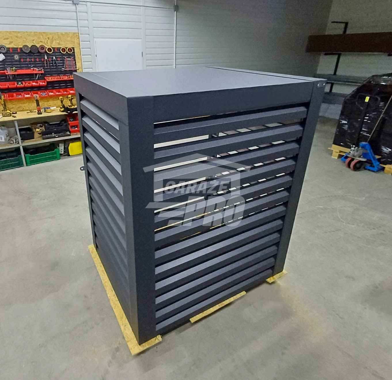 Osłona klimatyzatora – pompy ciepła 100x60x160 cm antracyt GP706 Łomża - zdjęcie 4
