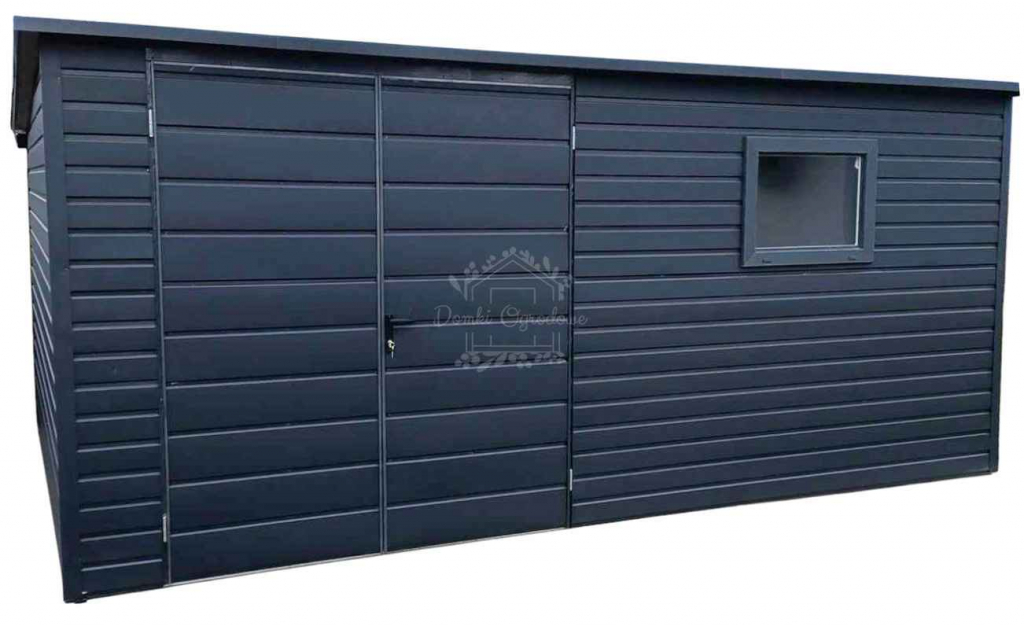 Schowek - domek ogrodowy 5x3m  Brama dwuskrzydłowa  antracyt  ID896 Niepołomice - zdjęcie 1