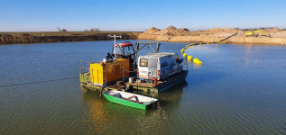 Refuler Dragflow Pogłębiarka Amfibia Kopalnia Wydobycie Kruszywa