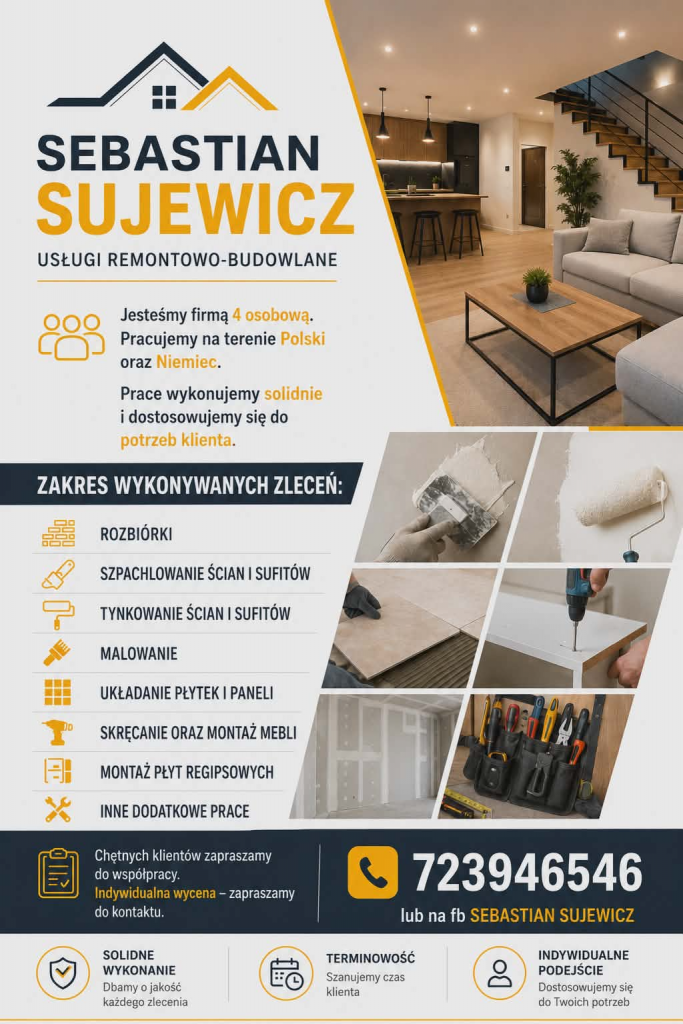 Wykończenia budowlane! Koło - zdjęcie 1