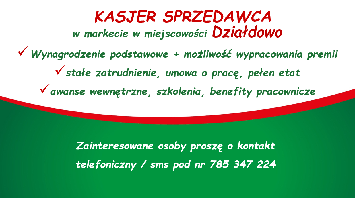 Praca w markecie, Dino Polska S.A, Działdowo Działdowo - zdjęcie 1