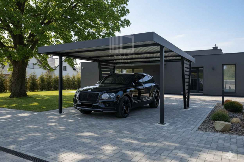 Carport V PREMIUM 4,5x4,5m Wypełnienie panelami Wiata  ID1183 Rawa Mazowiecka - zdjęcie 5