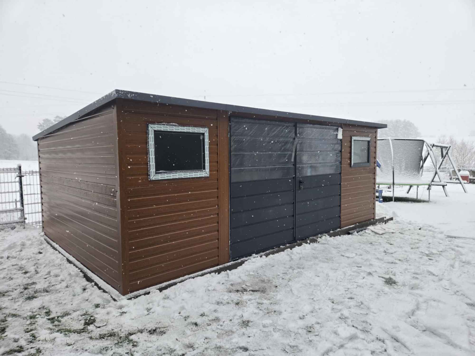 Domek ogrodowy narzędziowy 6×3 Złoty Dąb + Ciemny Grafit MAT PREMIUM Kędzierzyn-Koźle - zdjęcie 3