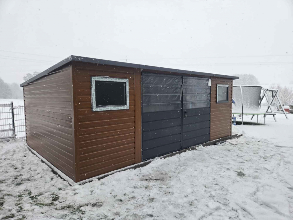 Domek ogrodowy narzędziowy 6×3 Złoty Dąb + Ciemny Grafit MAT PREMIUM Kędzierzyn-Koźle - zdjęcie 3