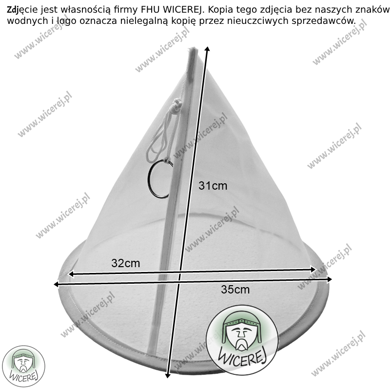 Sito do miodu stożkowe nylonowe mocne na miód na odstojnik pojemnik Jaśliska - zdjęcie 2