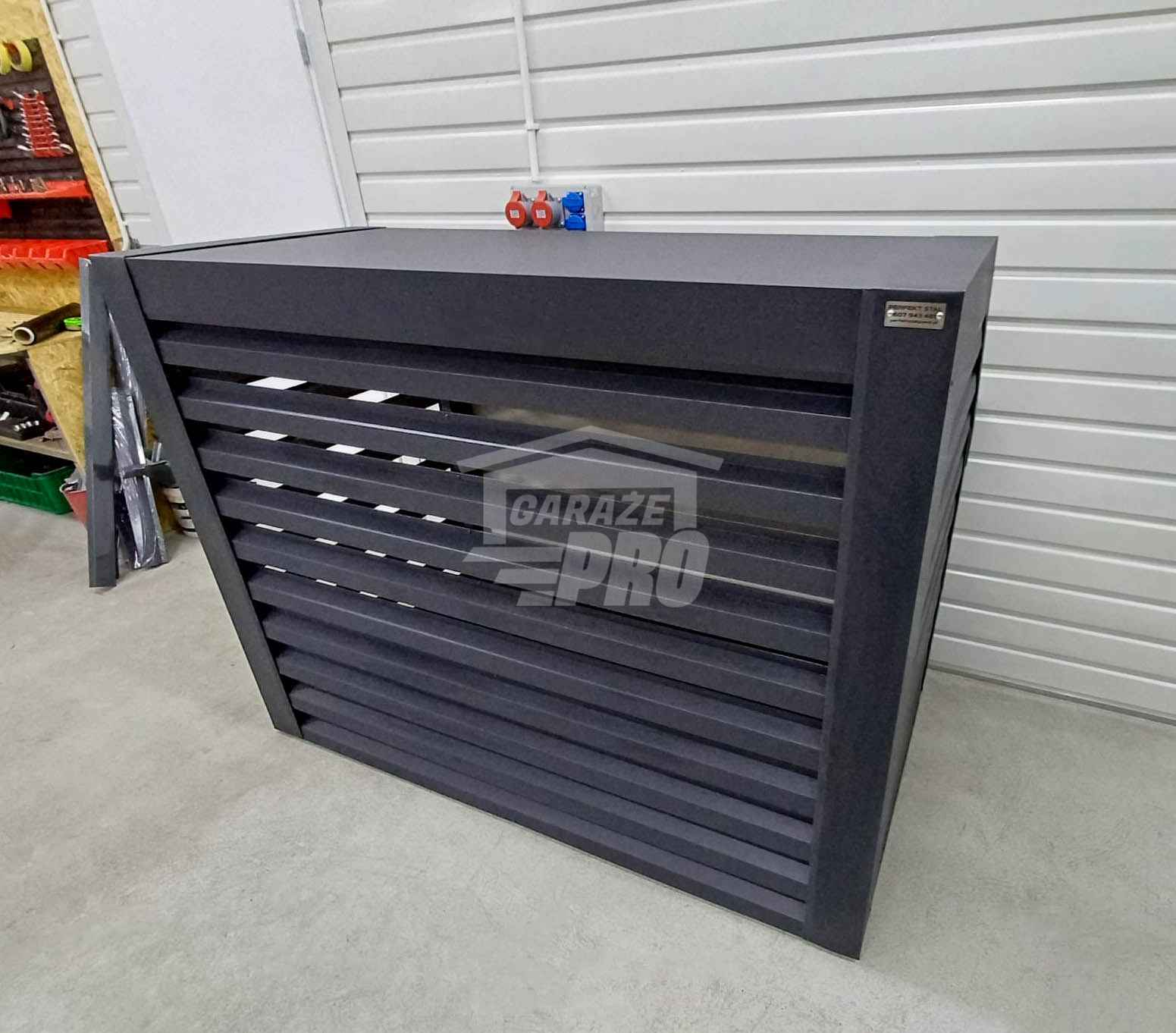 Osłona Pompy Ciepła 120x70x140cm Antracyt Zabudowa GP538 Rzeszów - zdjęcie 9