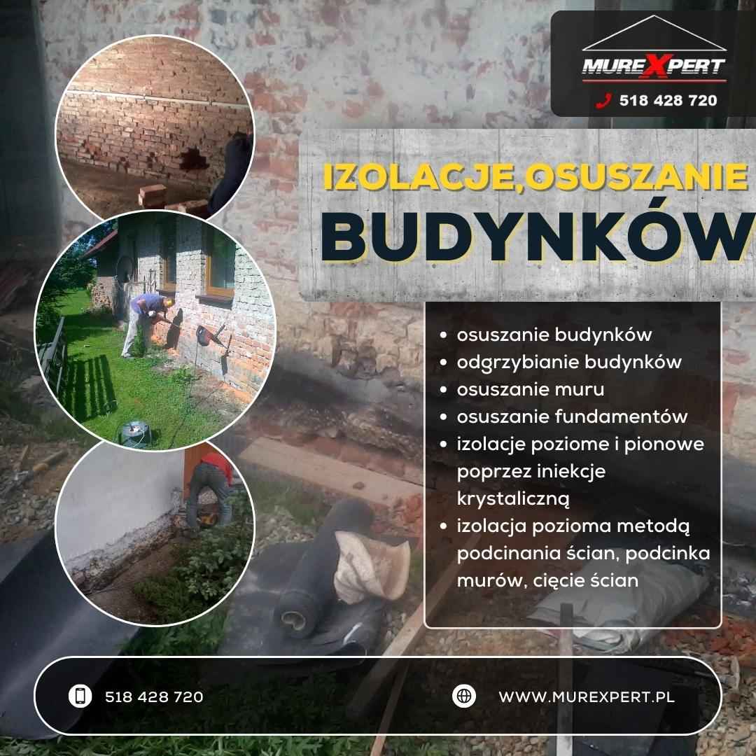 Osuszanie i iniekcja ścian i piwnic - izolacja pozioma Bielsko-Biała - zdjęcie 1