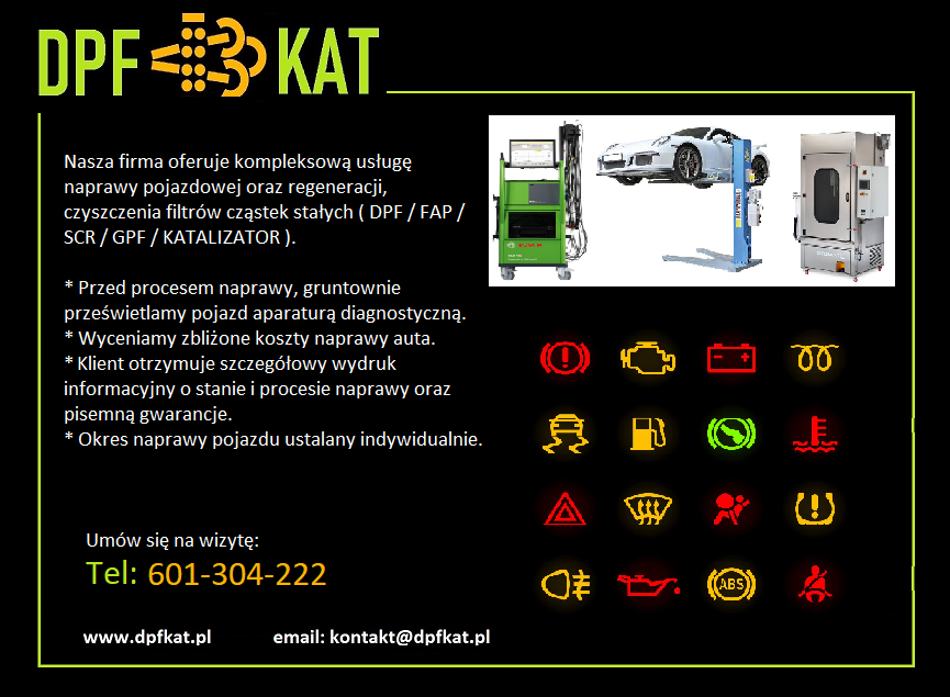 Czyszcenie DPF FAP SCR KATALIZATOR you Koszalin - zdjęcie 1