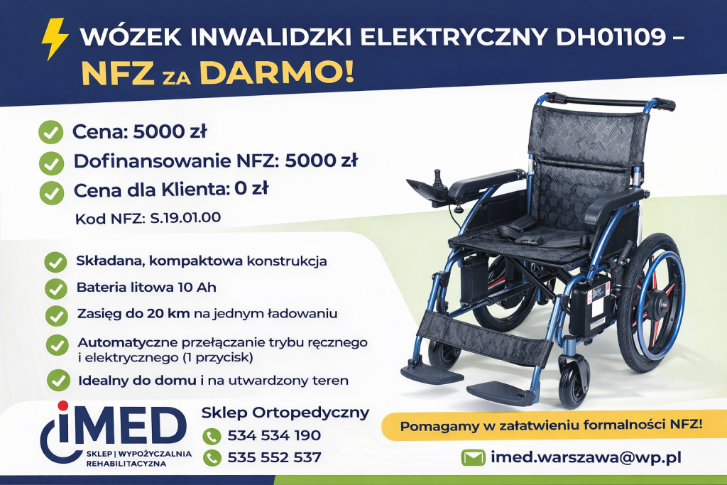WÓZEK INWALIDZKI ELEKTRYCZNY DH01109 (NFZ) Bemowo - zdjęcie 1