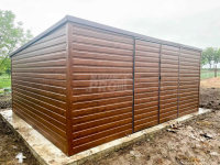 Domek ogrodowy Garaż  6x4m  Brama dwuskrzydłowa Dach spad w tył GP125 Cieszyn - zdjęcie 3