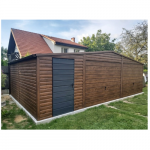 Garaż blaszany 8x6 Brama 1,90