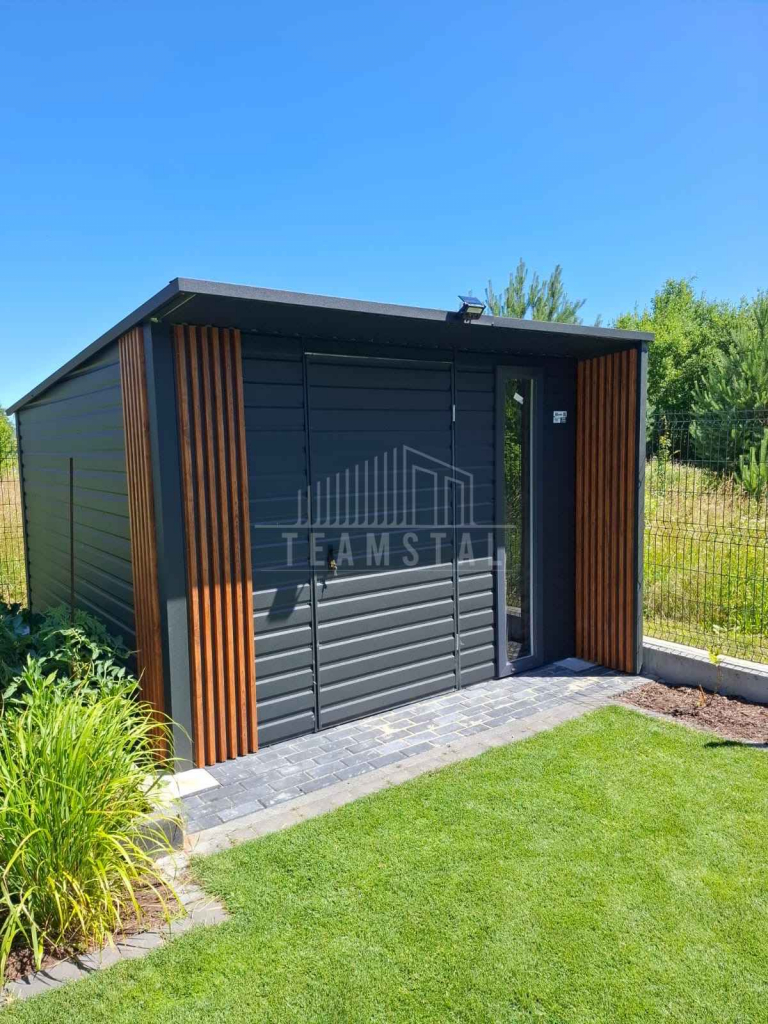 Schowek domek ogrodowy 3x3 drzwi okno dekor z lameli dach TS1100 Inowrocław - zdjęcie 3