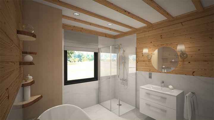 Drewniany domek całoroczny letniskowy 4m/5m 20cm Mokotów - zdjęcie 5