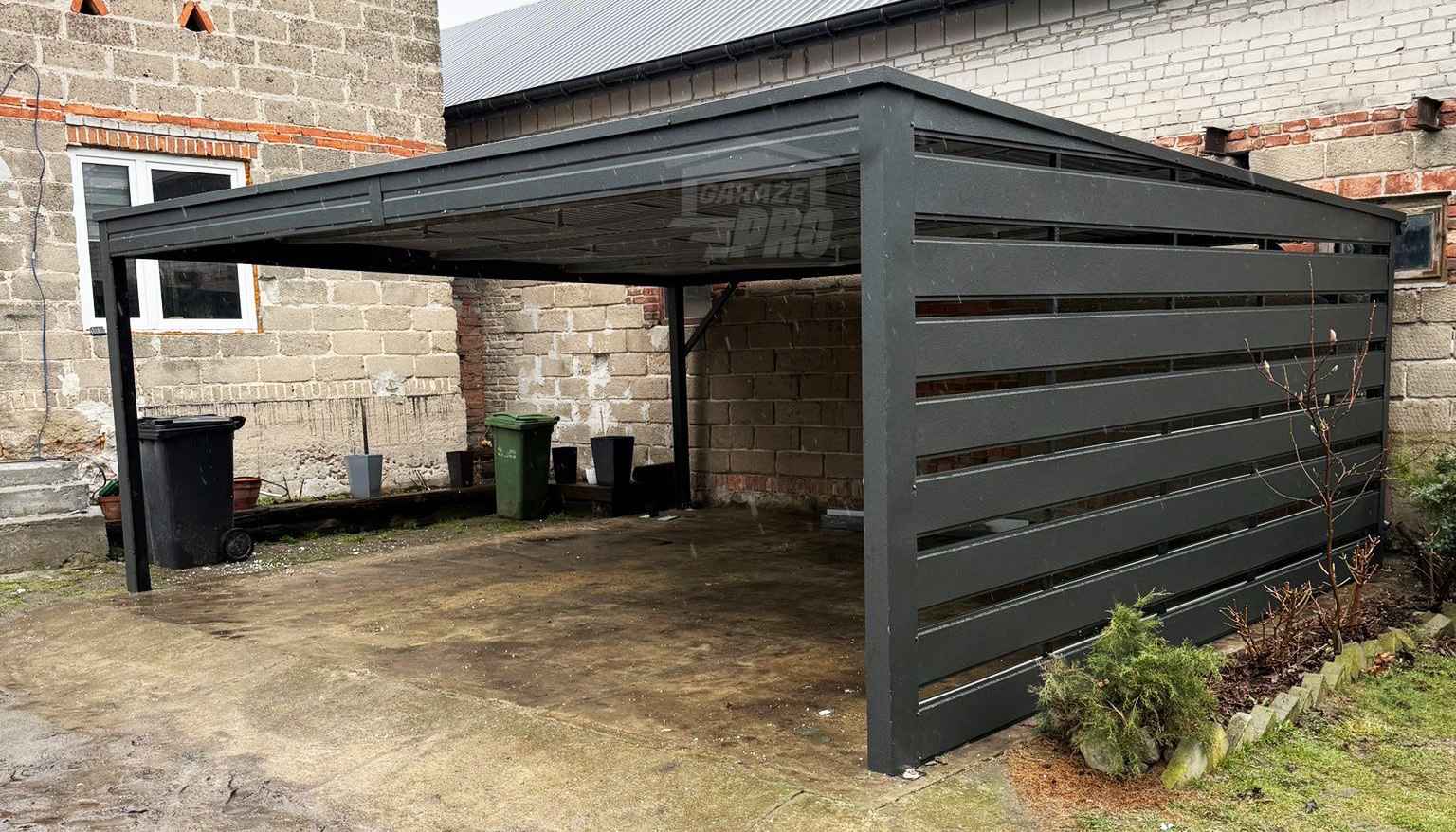 Carport - wiata samochodowa 6x5 m - dodatkowa zabudowa dach  GP735 Braniewo - zdjęcie 3