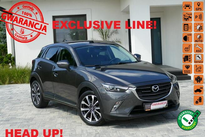 Mazda CX-3 Exclusive-Line! Head-Up! Kamera! Ledy! Gwarancja! Grójec - zdjęcie 1