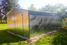 Garaż blaszany 4x6 Brama - ocynk - dwuspad GP186 Zakopane - zdjęcie 5