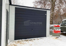 Garaż blaszany 3,5X5m –  brama – drzwi - biały - spad w tył ST228 Białystok - zdjęcie 4