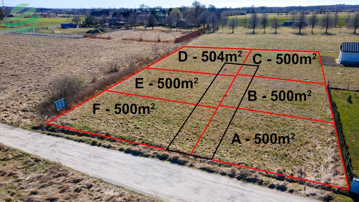 Działka budowlana 500m2 blisko morza i Jeziora Buk Gleźnowo - zdjęcie 1