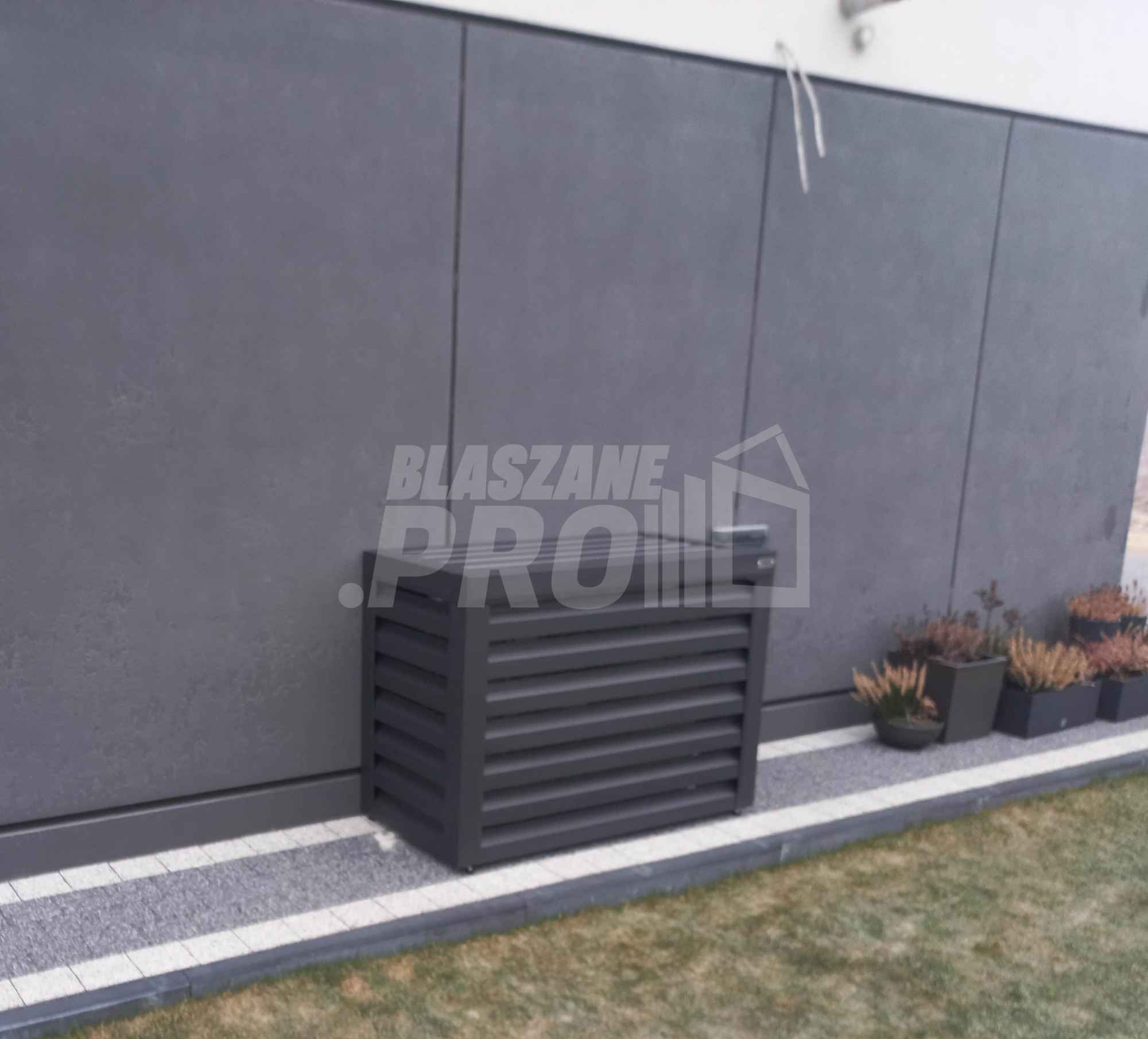 Osłona klimatyzatora - pompy ciepła 90x40x80 cm antracyt GP300 Busko-Zdrój - zdjęcie 4