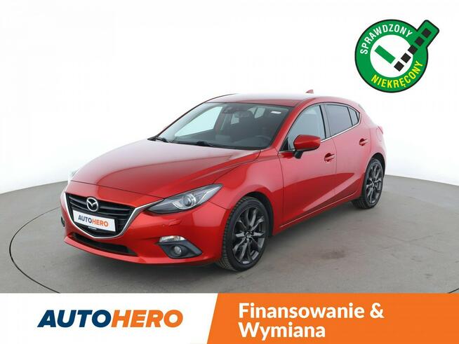 Mazda 3 bi-xenon skóra/alcantara navi grzane fotele Warszawa - zdjęcie 1