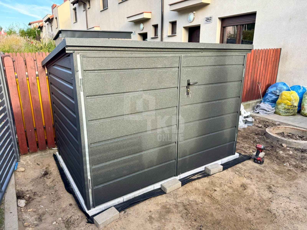 Box rowerowy – schowek Moto-Box 2×1,3m – antracyt TKD451 Zamość - zdjęcie 5