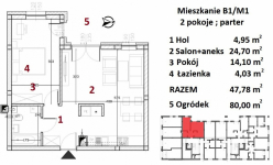 Nowe mieszkania - Rzeszów - Drabinianka - 47,28m2 - 1 Rzeszów - zdjęcie 2