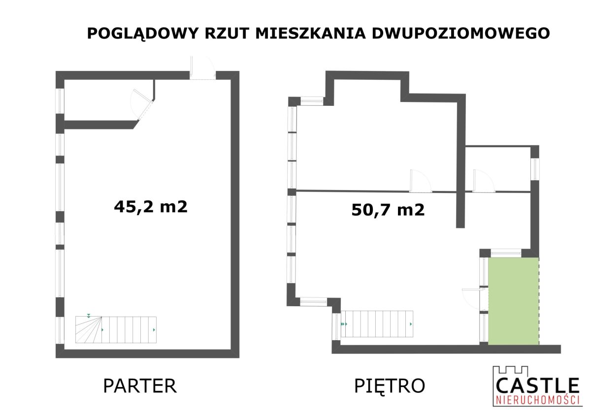 Dwupoziomowe pięknie doświetlone z tarasem Poznań - zdjęcie 2