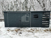 Domek Ogrodowy Schowek Blaszany 5x3 1x3 Antracyt dach Spad w tył ID443 Gdańsk - zdjęcie 4