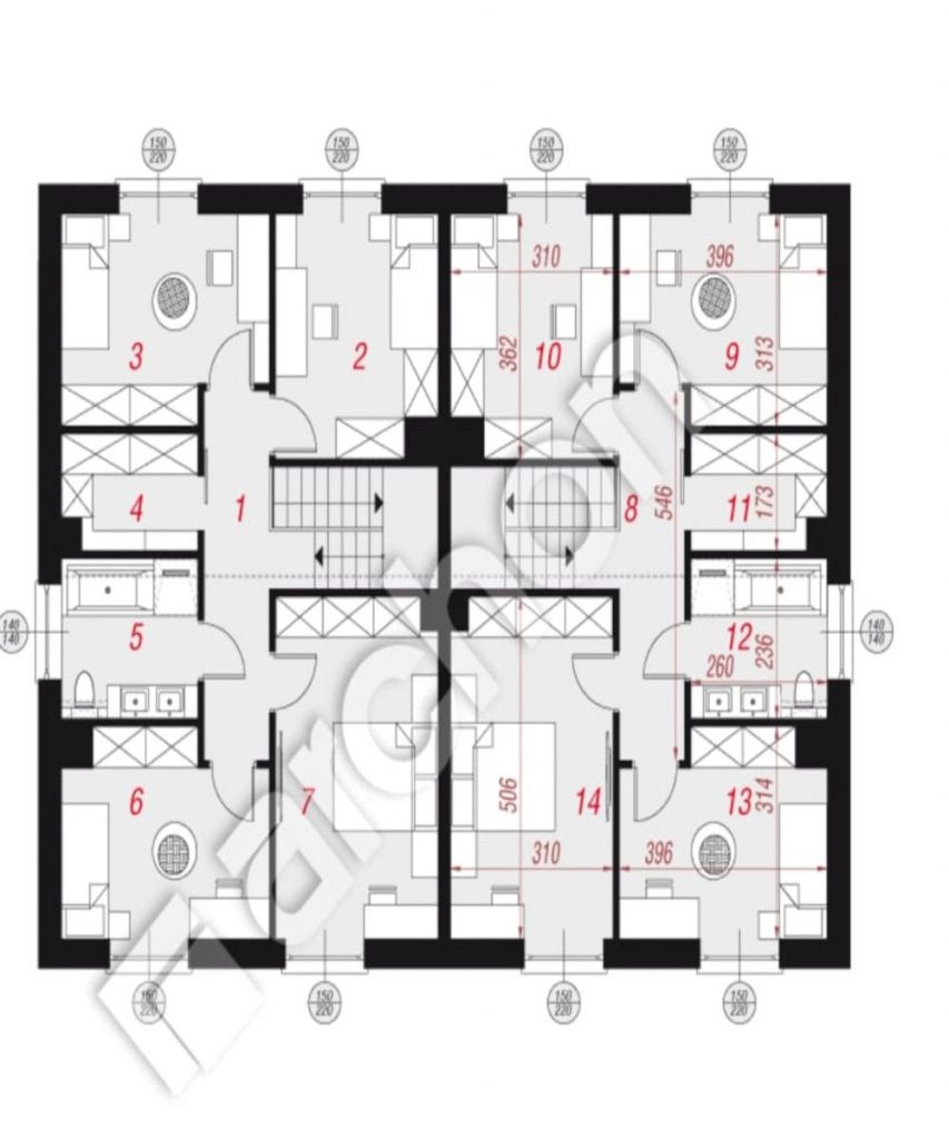 Bliźniak, stan surowy zamknięty. Szamotuły - zdjęcie 4