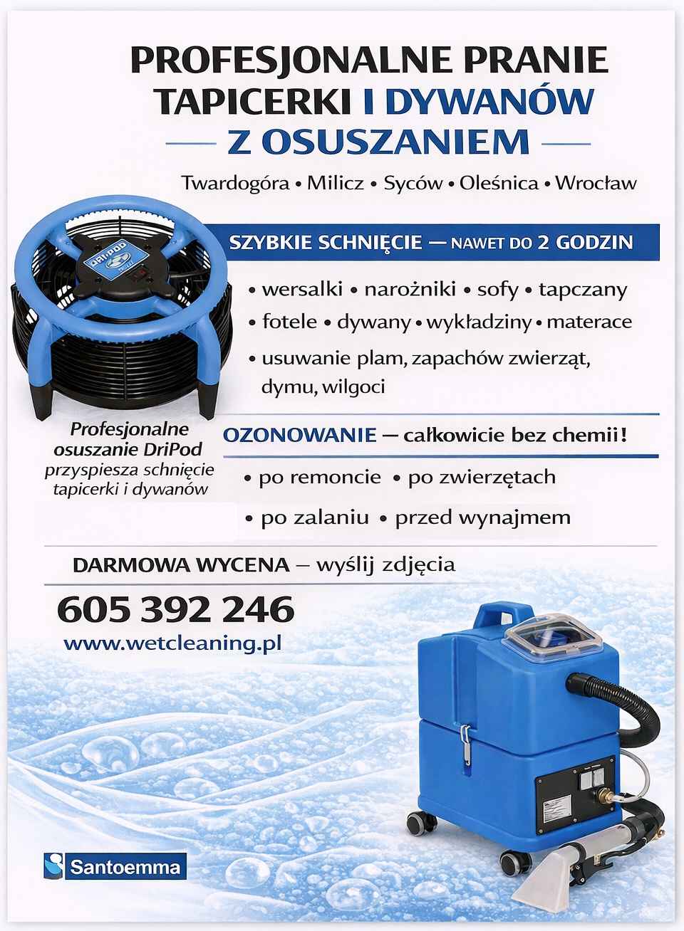 Profesjonalne pranie tapicerki, dywanów i ozonowanie Fabryczna - zdjęcie 2