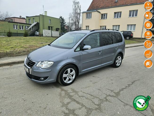 Volkswagen Touran Opłacony Zdrowy Zadbany TDI Navi Klima Alu 1 Wł Kisielice - zdjęcie 1