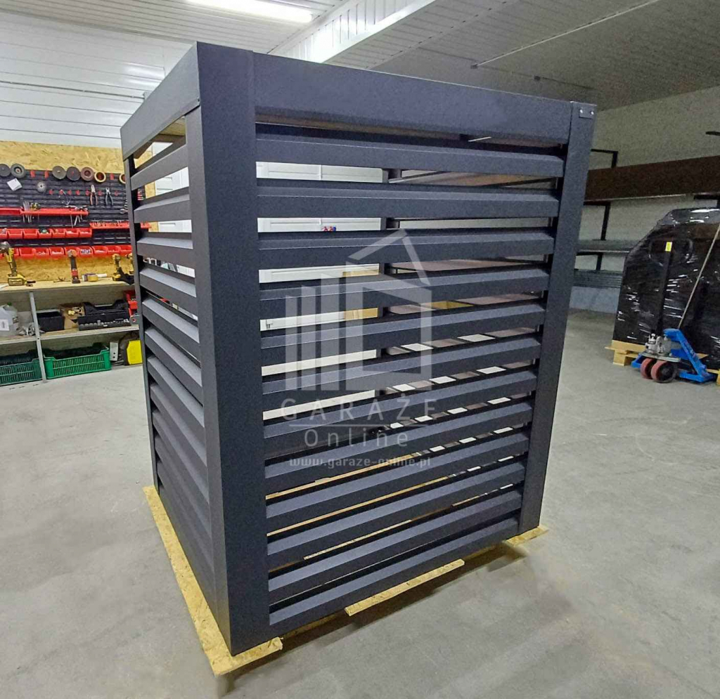 Osłona klimatyzatora – pompy ciepła 100x60x160 cm antracyt ID1146 Włocławek - zdjęcie 3