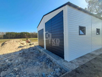 Hala 7,5x6m brama uchylna i dwuskrzydłowa 4x okno drzwi rynny TKD387 Nowy Dwór Mazowiecki - zdjęcie 8