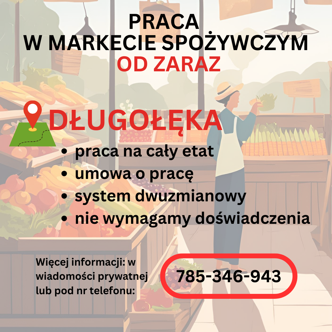Praca w markecie, Dino Polska S.A. Długołęka Długołęka - zdjęcie 1
