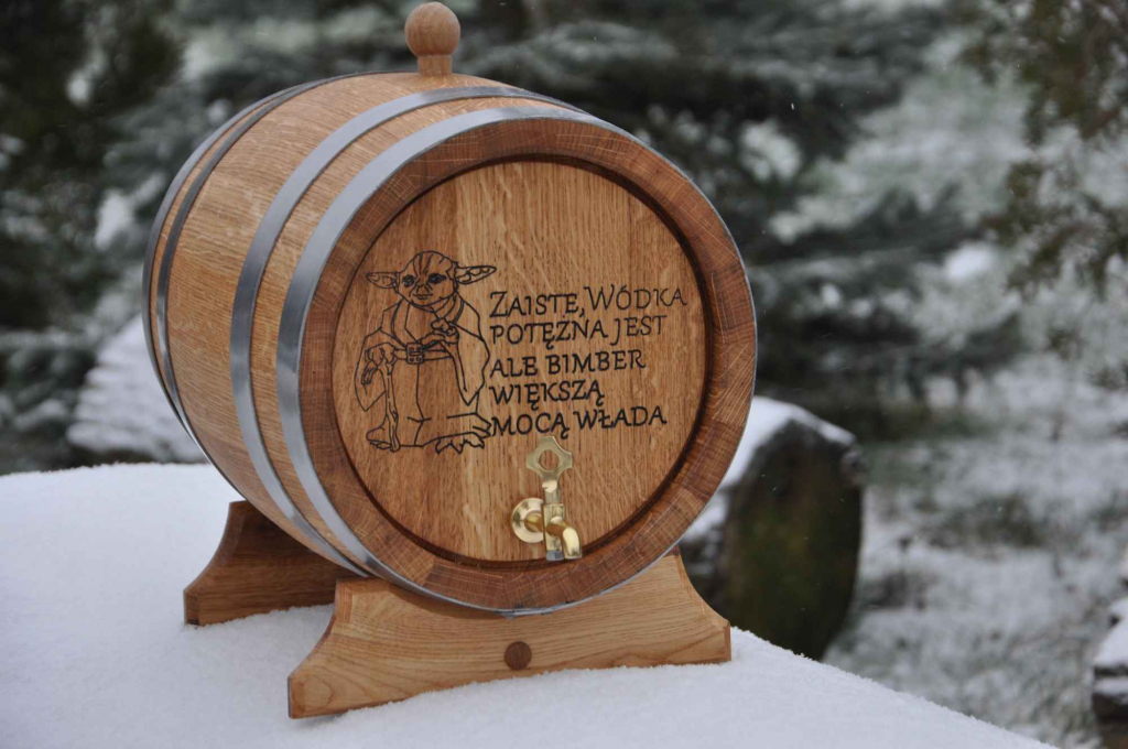Nowa Beczka Dębowa 15 L do whisky bimbru wina na wesele prezent Grunwald - zdjęcie 9