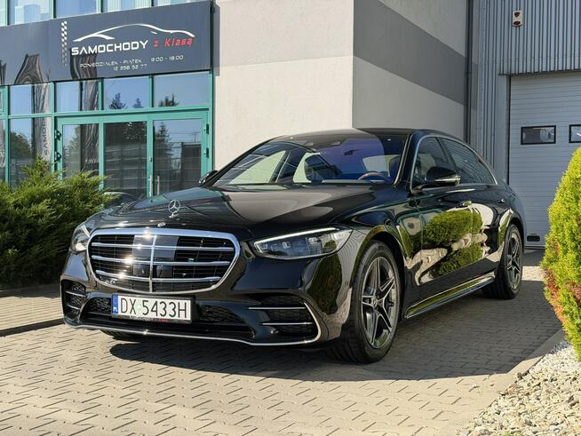 Mercedes S 450 Long 381 KM. Executive, telewizja, masaże, skrętna oś. Węgrzce - zdjęcie 1