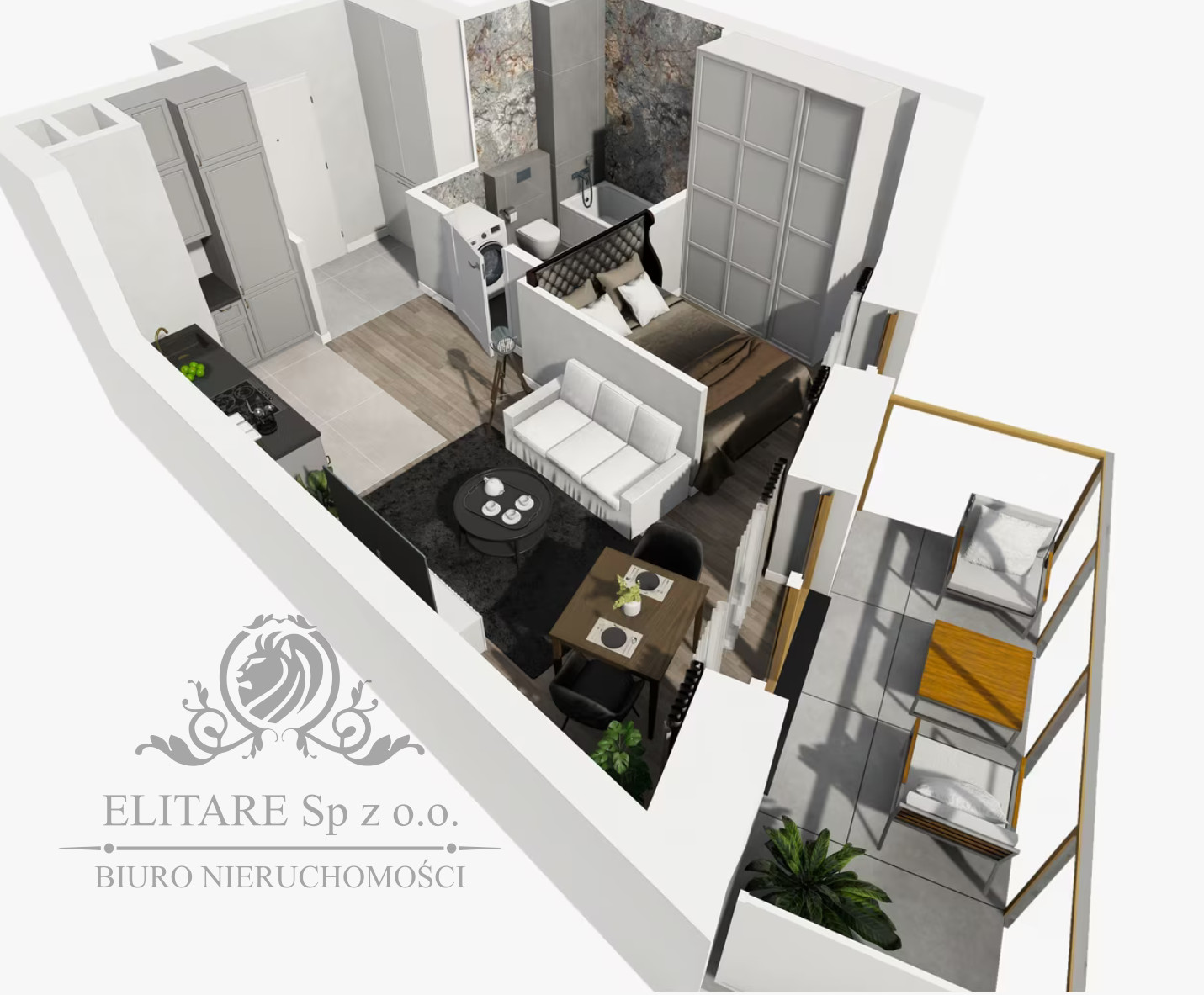 Kawalerka 30,50m2 w inwestycji przy Reymonta we Wrocławiu Wrocław - zdjęcie 8