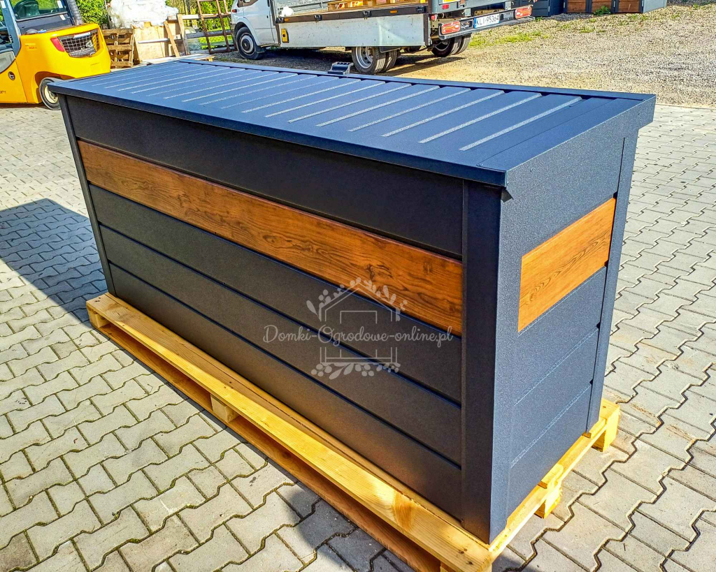 Zabudowa koszy na śmieci wiata śmietnikowa 235x65x110 cm 4x120L  ID872 Nowa Huta - zdjęcie 7