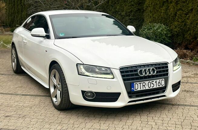 Audi A5 2.0TFSI 180KM Biała Bardzo Ładna S-Line Zarejestrowana Wrocław - zdjęcie 2