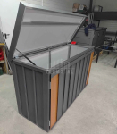 Zabudowa koszy na śmieci wiata obudowa 177x65x110 cm 3x120L TS1221 Kielce - zdjęcie 2