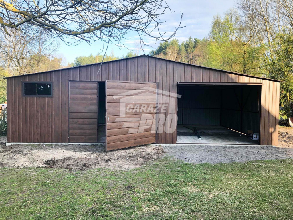 Garaż blaszany 9x6  drewnopodobny Dach dwuspadowy GP137 Stare Miasto - zdjęcie 10