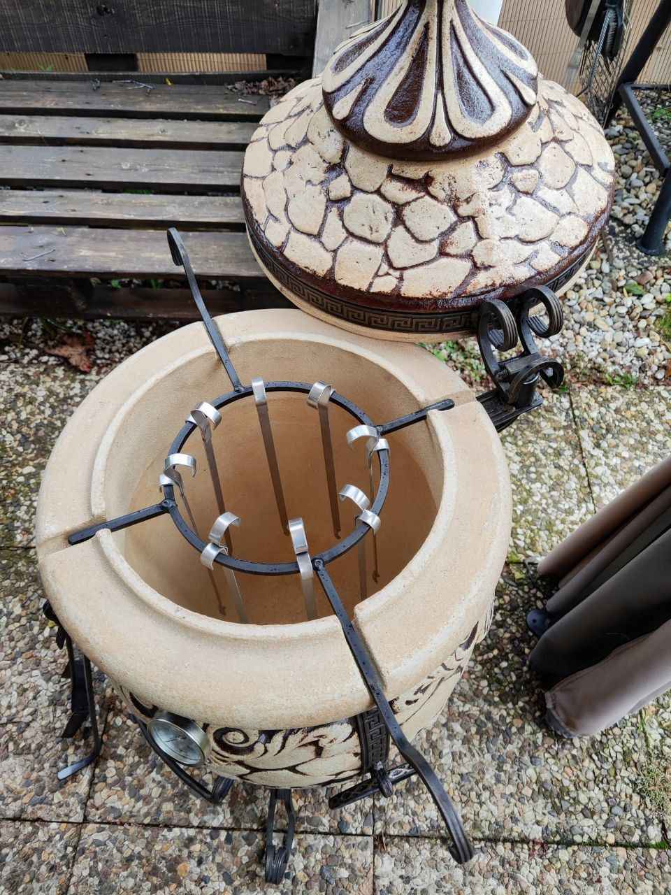 Tandoor 65L Kamień | Piec do grilla wykonany z szamotu Śródmieście - zdjęcie 3