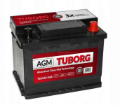 Akumulator Tuborg TSA560-068 AGM 12V 60Ah 680A P+