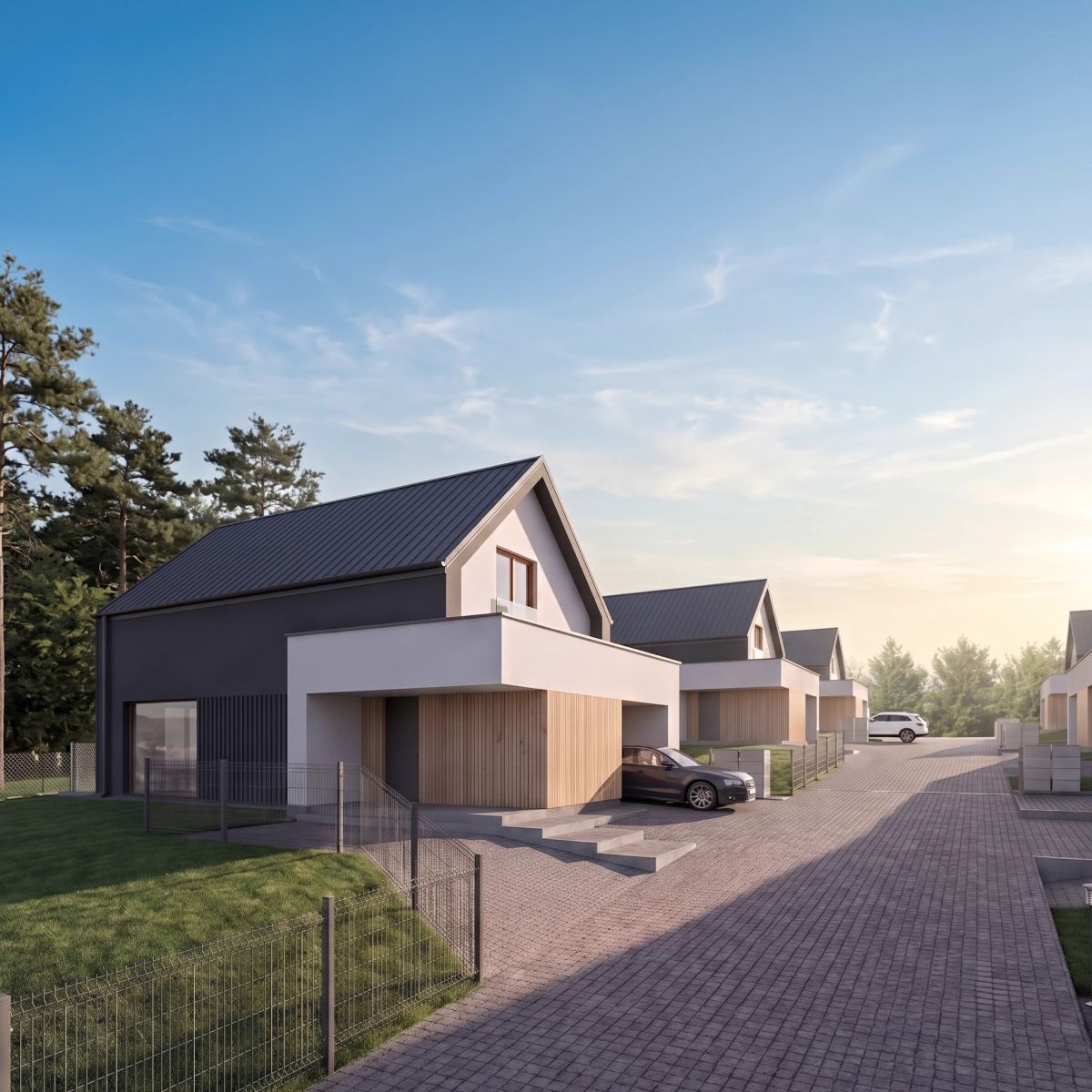 Nowoczesny dom 109 m² z garażem | Duże przeszkleni Malawa - zdjęcie 10