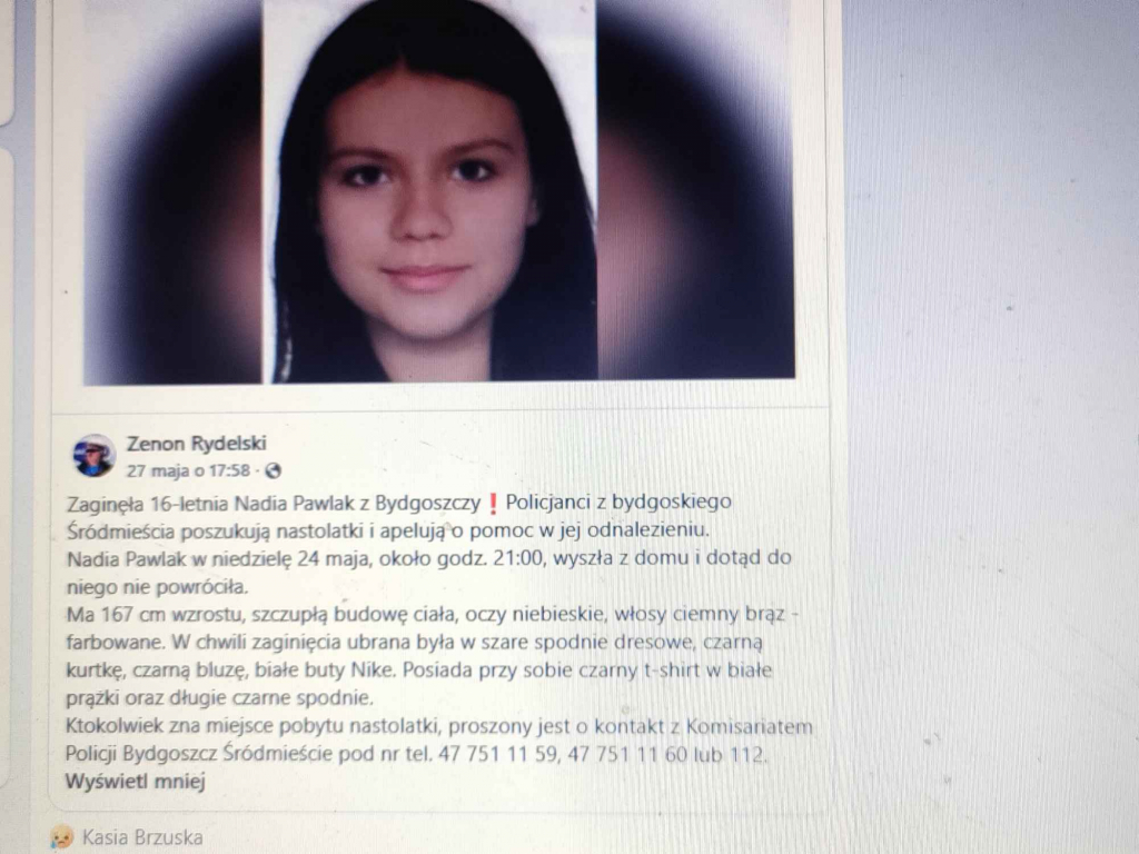Poszukiwana zaginiona Bydgoszcz - zdjęcie 2