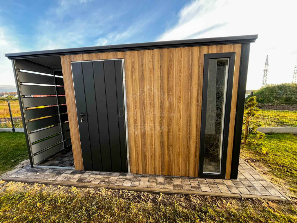 Schowek Domek ogrodowy 3x2,5m  drewnopodobny  spad dachu w tył ID1129 Ciechanów - zdjęcie 3