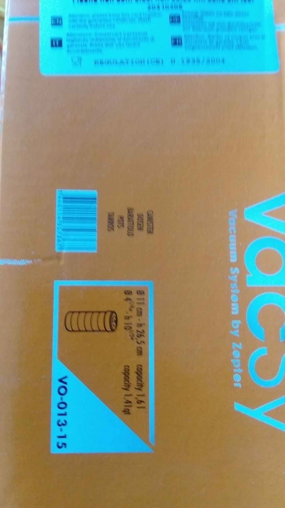 ZEPTER TUBA nowy pojemnik próżniowy  na żywność 1,6 L VACSY Śródmieście - zdjęcie 4