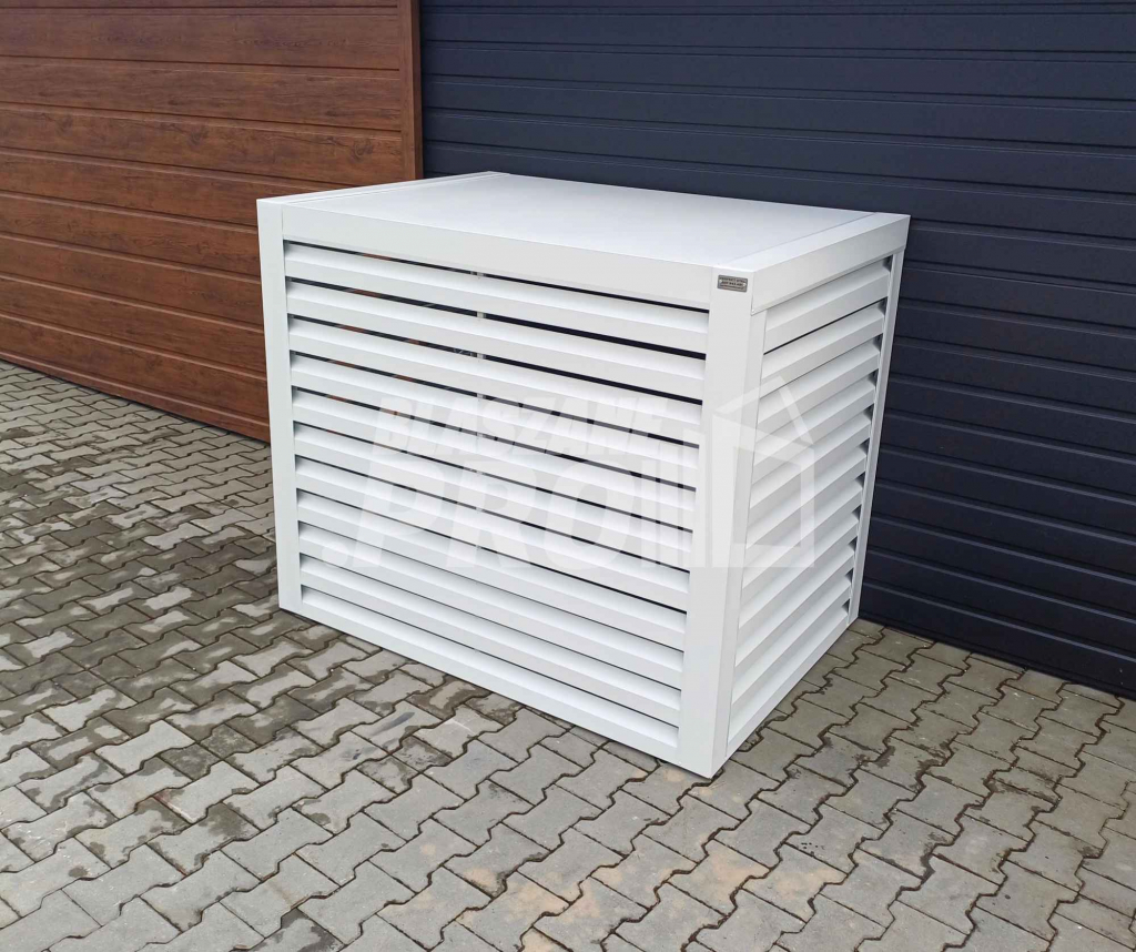 Osłona klimatyzatora - pompy ciepła 120x60x130 cm biały GP311 Fabryczna - zdjęcie 3