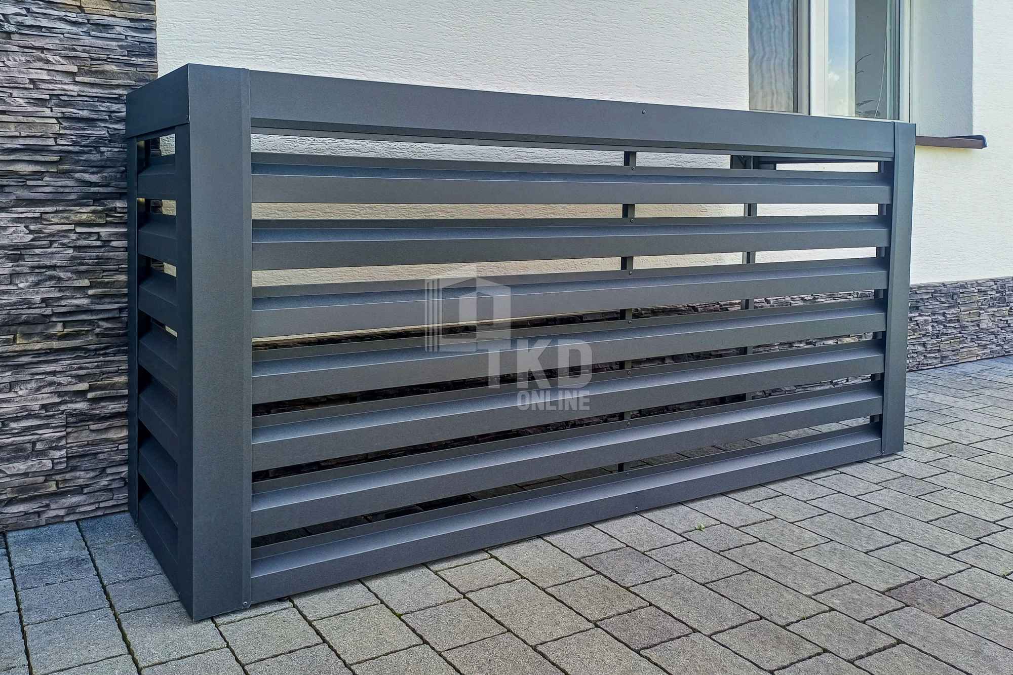 Osłona Klimatyzatora 100x50x60cm Antracyt Zabudowa Klimatyzacji TKD300 Kostrzyn nad Odrą - zdjęcie 4