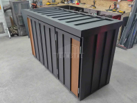 Zabudowa koszy na śmieci wiata obudowa 177x65x110 cm 3x120L TS1221 Kielce - zdjęcie 4